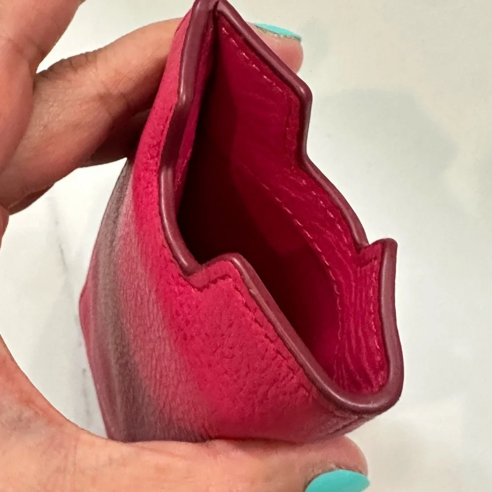 Fossil Red Leather Phone Wallet